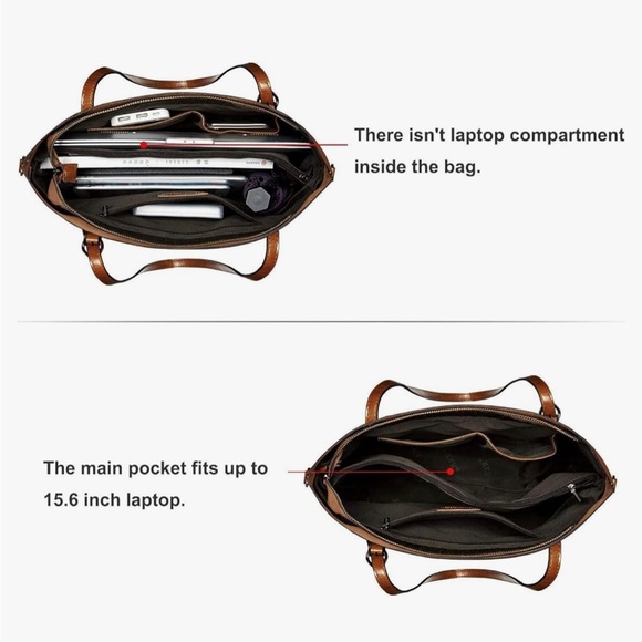 Over the shoulder with cross body strap for woman! Work bag, laptop bag - Picture 5 of 7